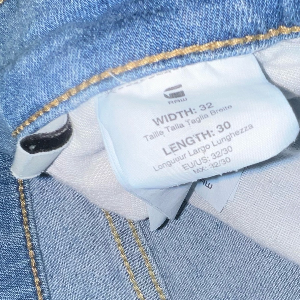 G star raw 3301 skinny light blue 32 x 30 - Picture 6 of 8